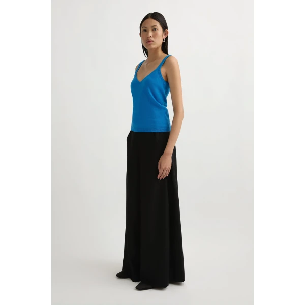 Posse Petra Tank in Bright Blue | Sleeveless | Luxury Shoes , view 4