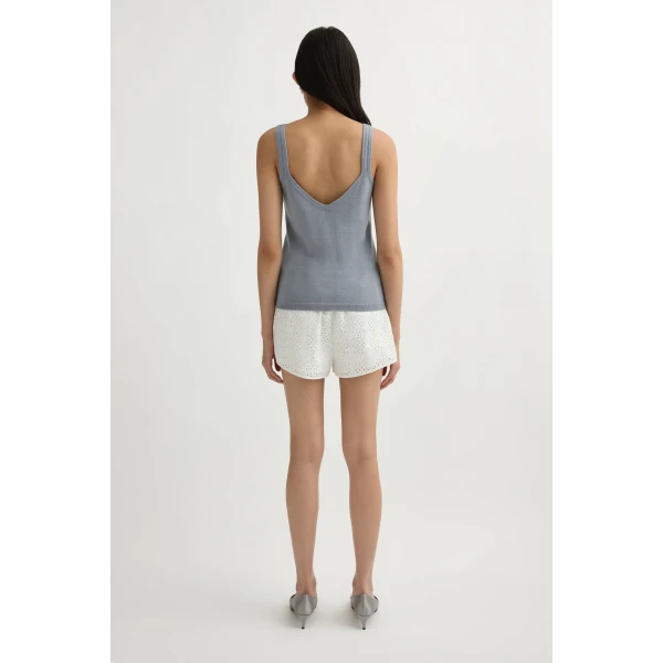 Posse Petra Tank in Grey | Sleeveless | Luxury Shoes , view 5
