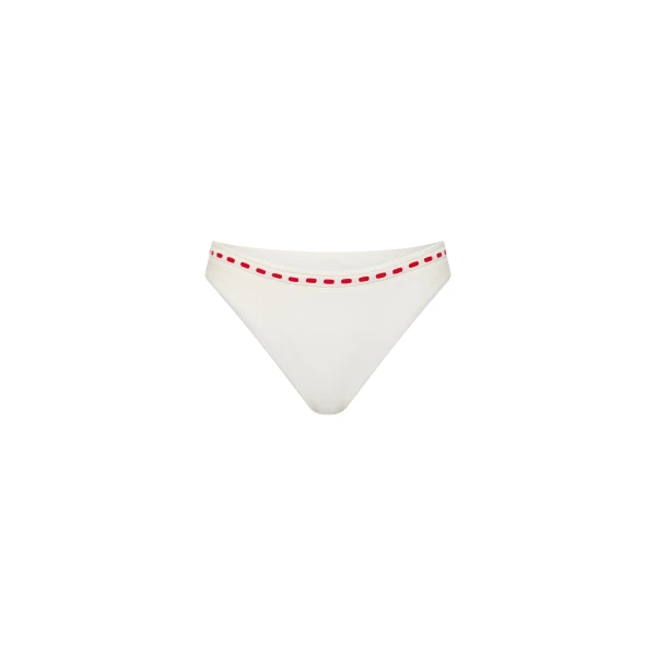 Pia Bottom in Vintage White Red