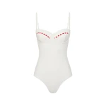 Posse Pia One Piece in Vintage White Red | Swimsuits | Luxury Shoes 
