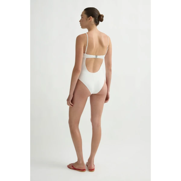 Posse Pia One Piece in Vintage White Red | Swimsuits | Luxury Shoes , view 5