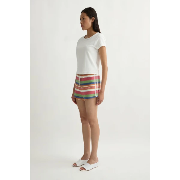Posse Polly Short in Bayadere Stripe | Shorts | Luxury Shoes , view 3
