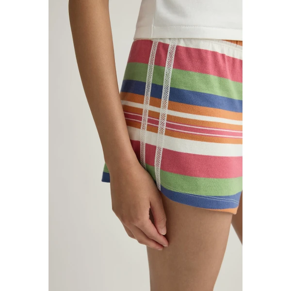 Posse Polly Short in Bayadere Stripe | Shorts | Luxury Shoes , view 4