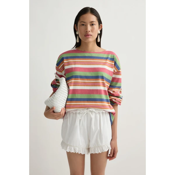 Posse Polly Top in Bayadere Stripe | Tops | Luxury Shoes , view 2