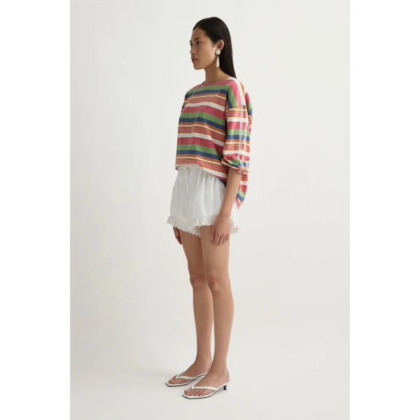 Posse Polly Top in Bayadere Stripe | Tops | Luxury Shoes , view 3