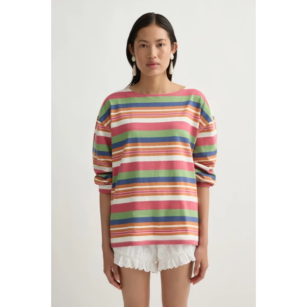 Posse Polly Top in Bayadere Stripe | Tops | Luxury Shoes , view 4