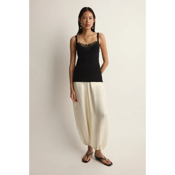 Posse Posy Tank in Black | Sleeveless | Luxury Shoes , view 2