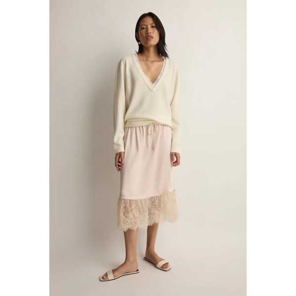 Posse Primrose Sweater in Cloud | Sweaters | Luxury Shoes , view 3