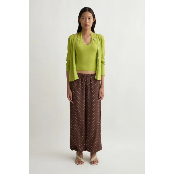 Posse Rae Cardigan in Chartreuse | Cardigan | Luxury Shoes , view 2
