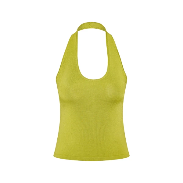 Rae Tank in Chartreuse