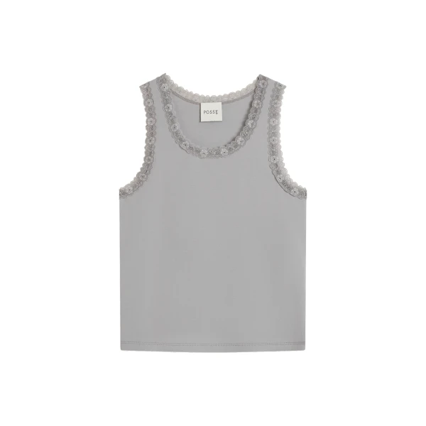 Posse Roberta Tank in Grey | Sweaters | Luxury Shoes 