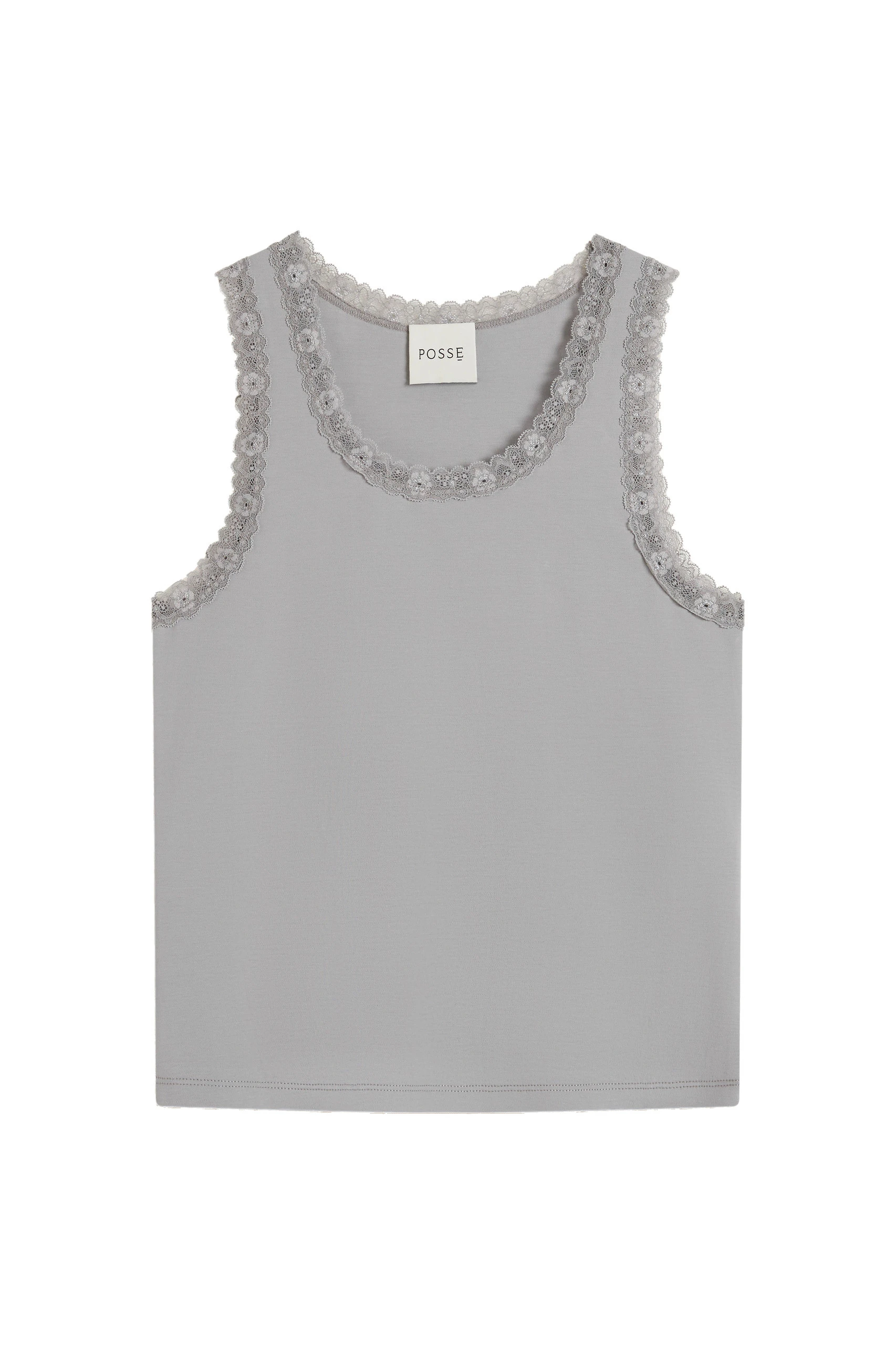 Posse Roberta Tank in Grey Posse Roberta Tank in Grey | Sweaters | Luxury Shoes