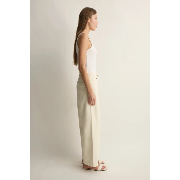 Posse Ryder Pant in Cream | Pants | Luxury Shoes , view 3