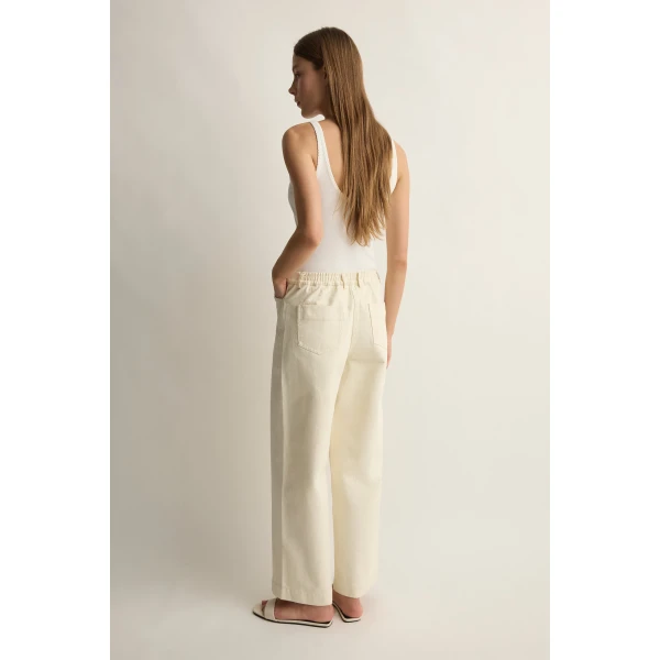Posse Ryder Pant in Cream | Pants | Luxury Shoes , view 4