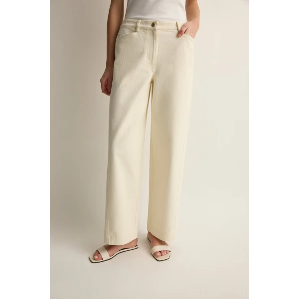 Posse Ryder Pant in Cream | Pants | Luxury Shoes , view 5