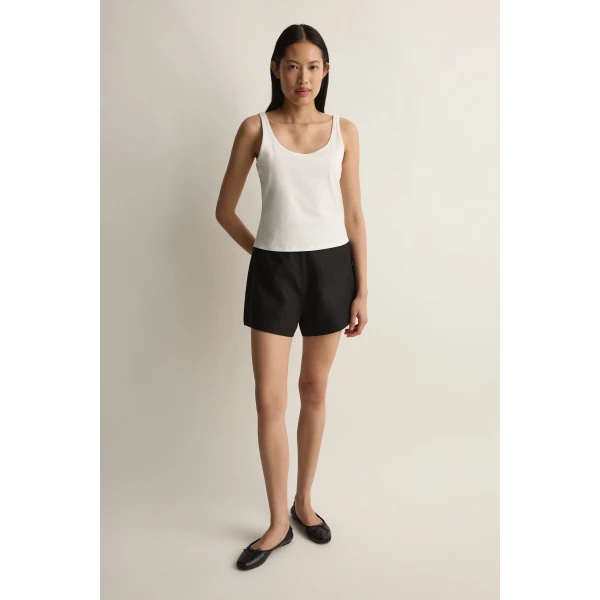 Posse Sable Tank in Vintage White | Sleeveless | Luxury Shoes , view 3