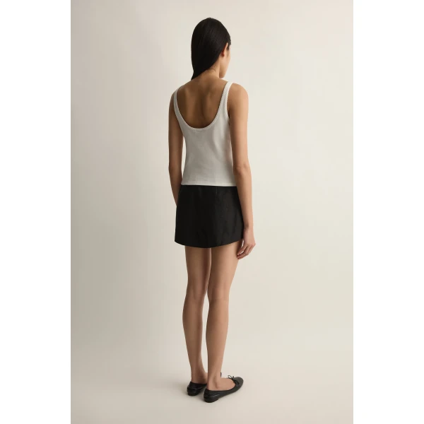 Posse Sable Tank in Vintage White | Sleeveless | Luxury Shoes , view 5
