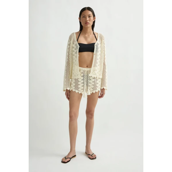 Posse Saskia Short in Ivory | Shorts | Luxury Shoes , view 2