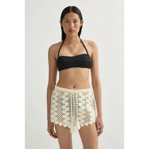 Posse Saskia Short in Ivory | Shorts | Luxury Shoes , view 4