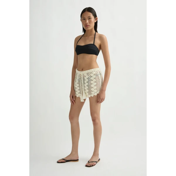 Posse Saskia Short in Ivory | Shorts | Luxury Shoes , view 5