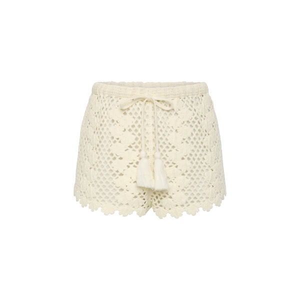 Posse Saskia Short in Ivory | Shorts | Luxury Shoes 