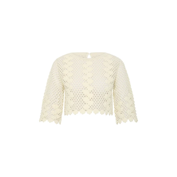 Posse Saskia Top in Ivory | Tops | Luxury Shoes 