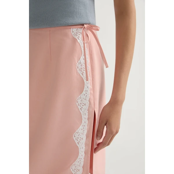 Posse Tabitha Skirt in Blossom | Midi Skirts | Luxury Shoes , view 3