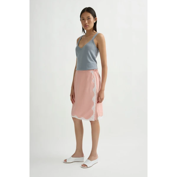Posse Tabitha Skirt in Blossom | Midi Skirts | Luxury Shoes , view 4