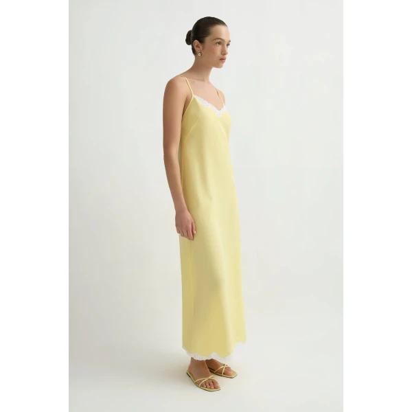 Posse Tabitha Slip Dress in Passion Fruit | Maxi Dresses | Luxury Shoes , view 3