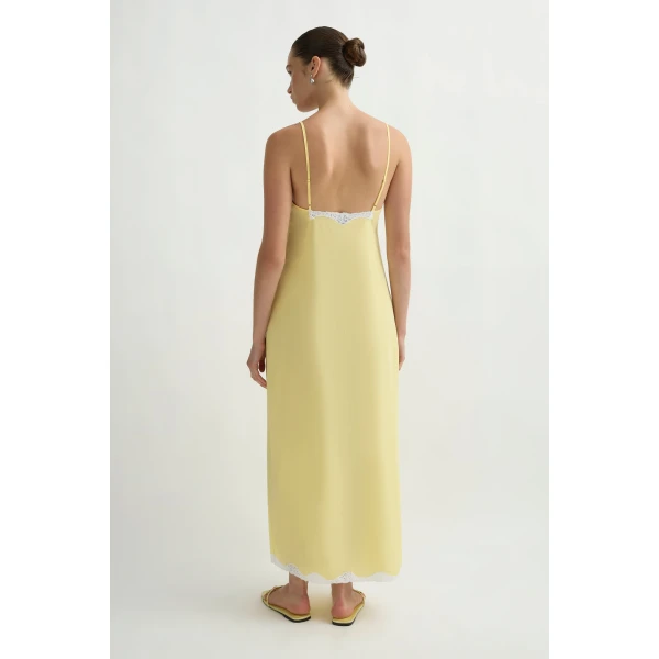 Posse Tabitha Slip Dress in Passion Fruit | Maxi Dresses | Luxury Shoes , view 4