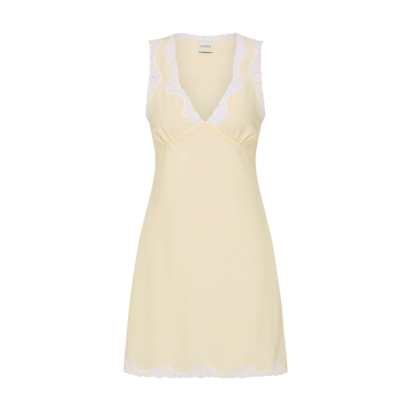 Posse Tabitha Slip Mini Dress in Buttermilk | Mini Dresses | Luxury Shoes 