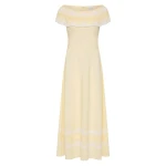 Posse Tabitha Sundress in Buttermilk | Midi Dresses | Luxury Shoes 