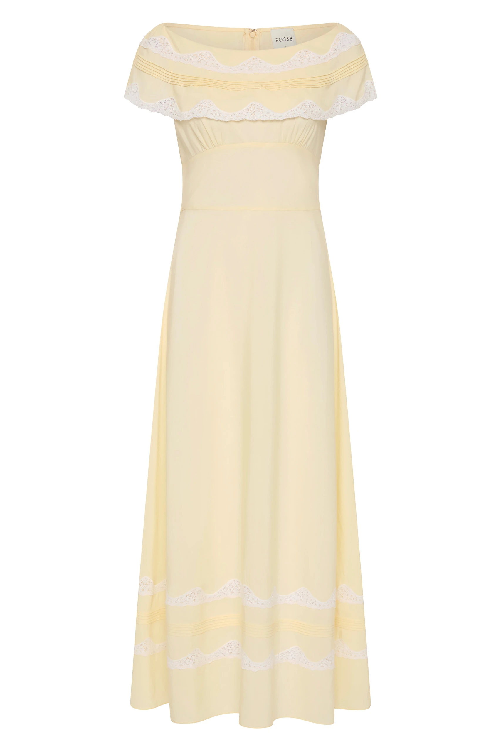 Posse Tabitha Sundress in Buttermilk Posse Tabitha Sundress in Buttermilk | Midi Dresses | Luxury Shoes