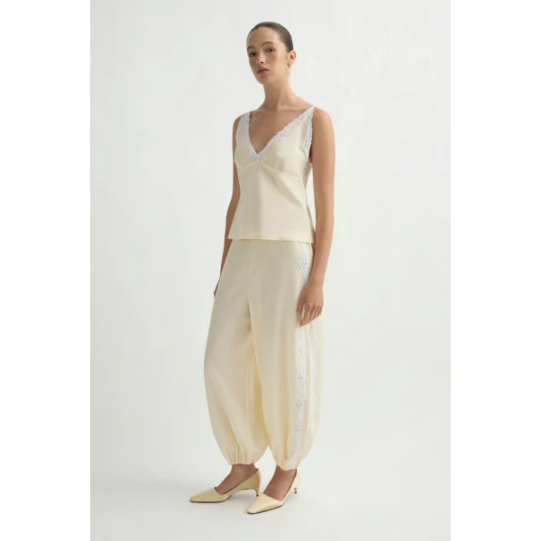 Posse Tabitha Top in Buttermilk | Tops | Luxury Shoes , view 4