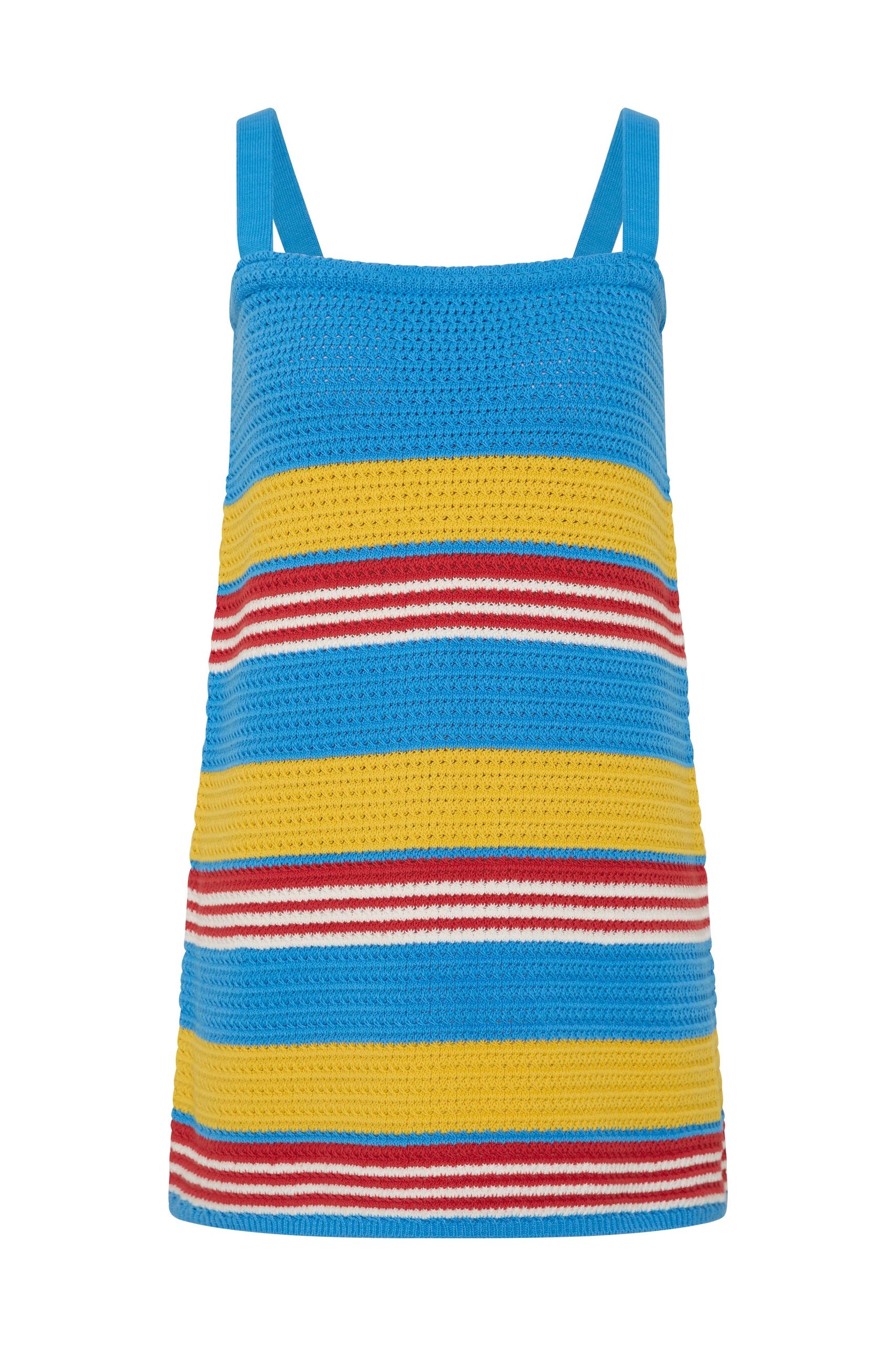 Posse Tammy Dress in Blue Multistripe Posse Tammy Dress in Blue Multistripe | Midi Dresses | Luxury Shoes