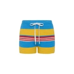 Posse Tammy Short in Blue Multistripe | Shorts | Luxury Shoes 