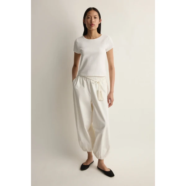 Posse Tassel Belt in Cream | Belts | Luxury Shoes , view 3