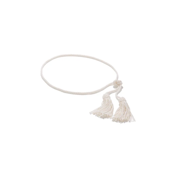 Tassel Belt in Cream