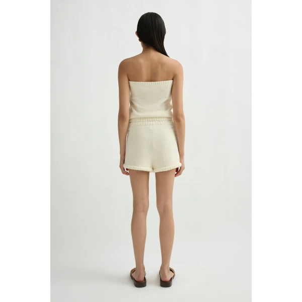 Posse Teo Short in Ivory | Shorts | Luxury Shoes , view 5