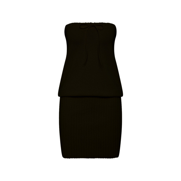 Posse Teo Strapless Dress in Black | Mini Dresses | Luxury Shoes 