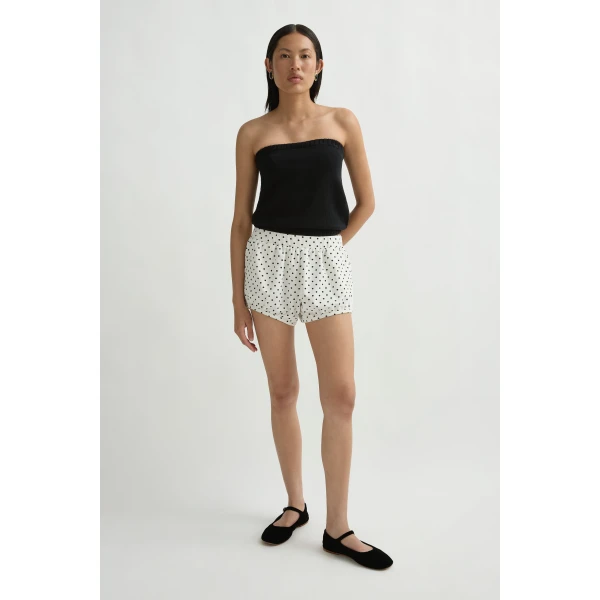 Posse Teo Strapless Top in Black | Sleeveless | Luxury Shoes , view 3