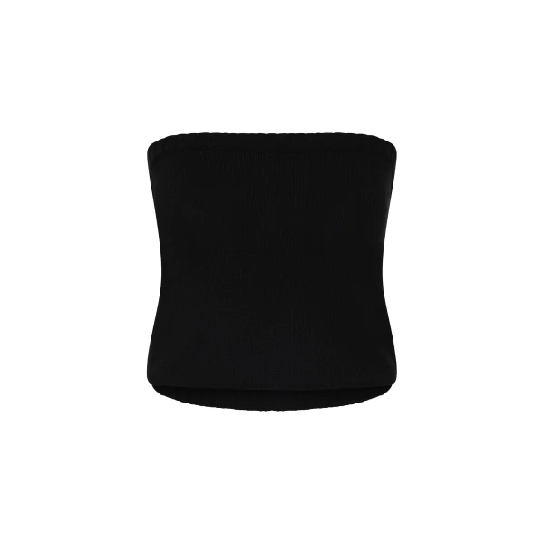 Posse Teo Strapless Top in Black | Sleeveless | Luxury Shoes 