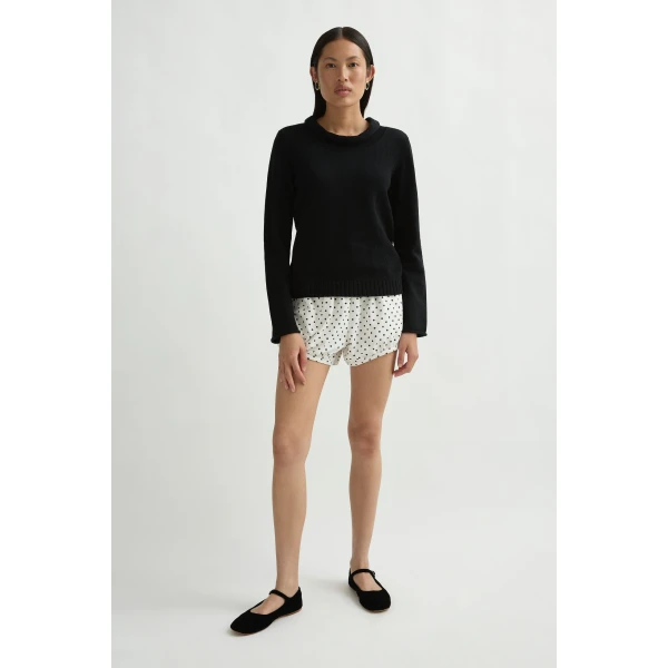 Posse Teo Sweater in Black | Sweaters | Luxury Shoes , view 3