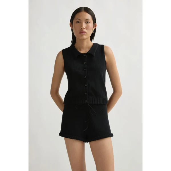 Posse Teo Top in Black | Tops | Luxury Shoes , view 2
