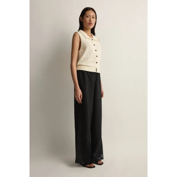 Posse Teo Top in Ivory | Tops | Luxury Shoes , view 4