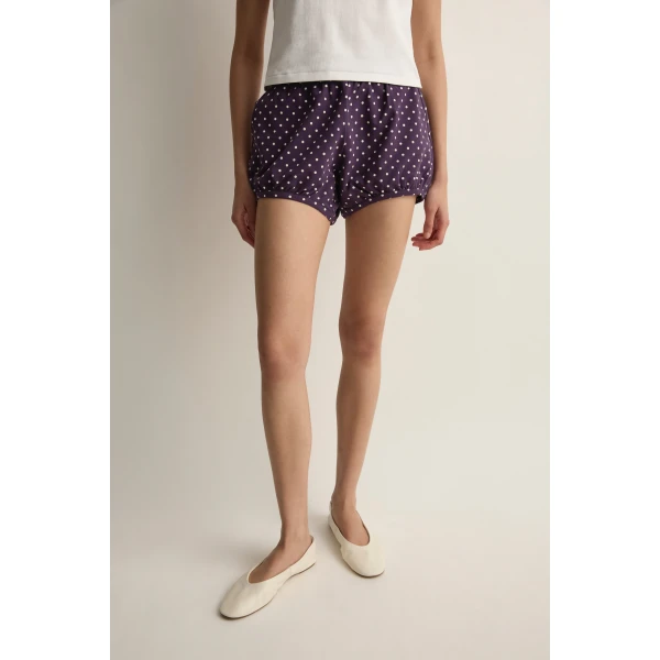 Posse Tommy Short in Purple Ivory Polka Dot | Shorts | Luxury Shoes , view 5