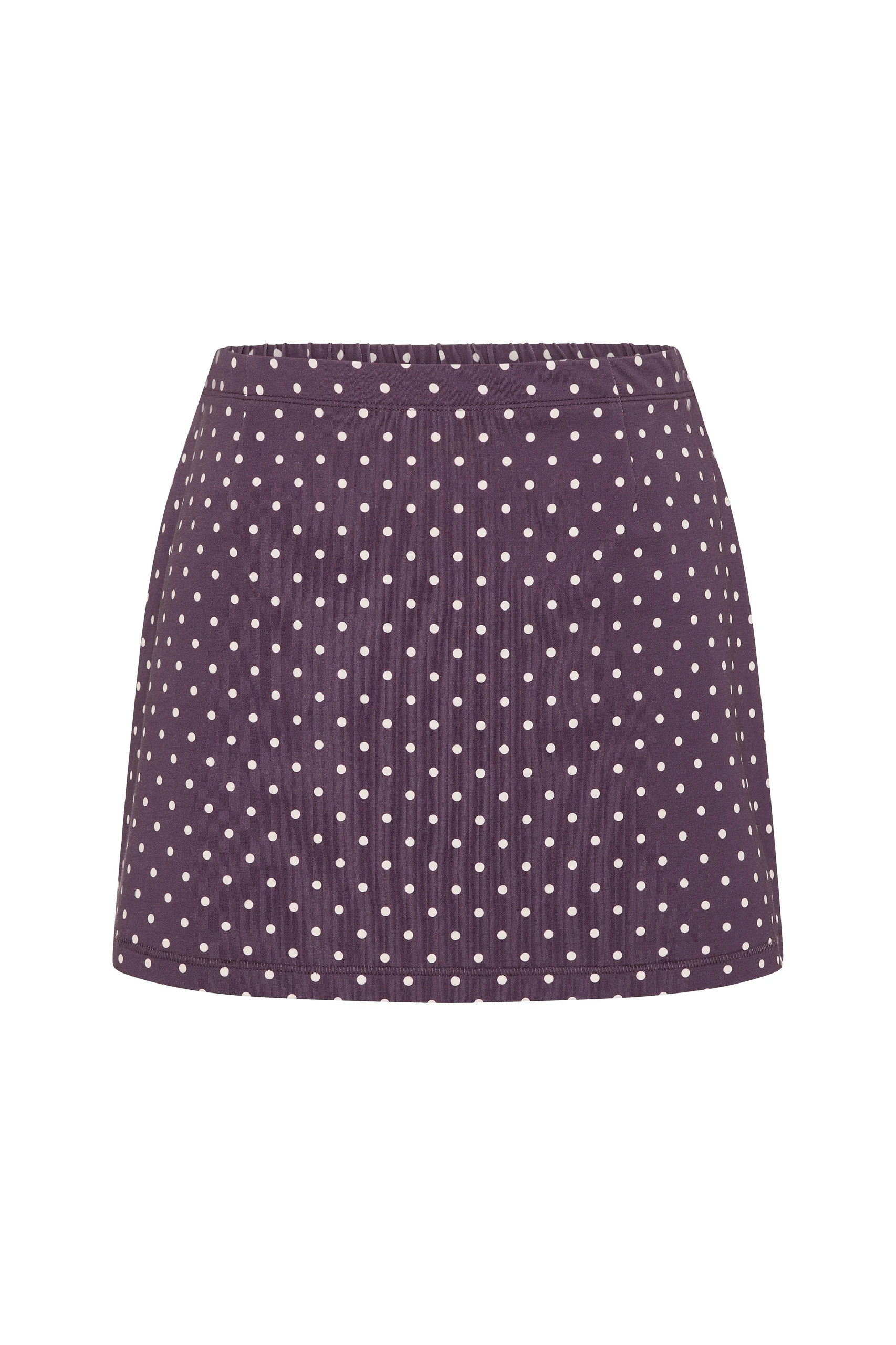 Posse Tommy Skirt in Purple Ivory Polka Dot Posse Tommy Skirt in Purple Ivory Polka Dot | Midi Skirts | Luxury Shoes