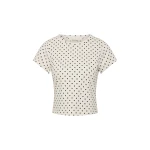 Posse Tommy Tee in Ivory Black Polka Dot | T-shirts | Luxury Shoes 