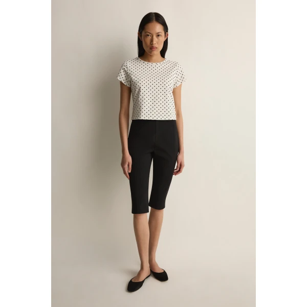 Posse Tommy Tee in Ivory Black Polka Dot | T-shirts | Luxury Shoes , view 3