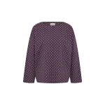 Posse Tommy Top in Purple Ivory Polka Dot | Tops | Luxury Shoes 